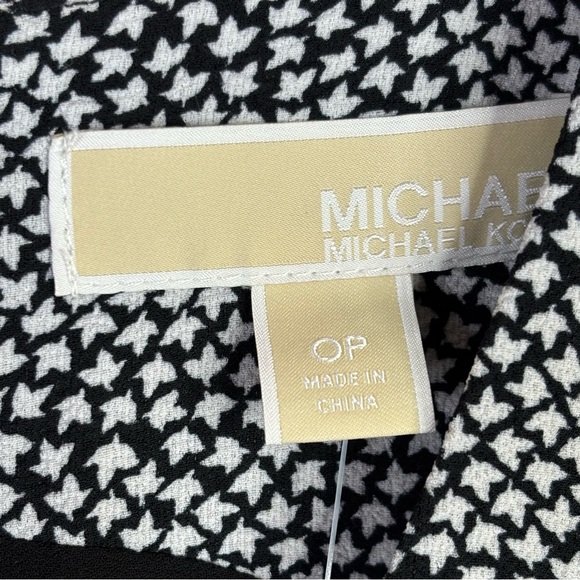 🏷️NWT Michael Michael Kors SZ 0P Petite Cropped Crepe Jumpsuit Belted Sleeveless - Picture 6 of 16